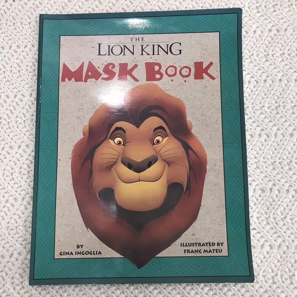 The Lion King Mask Book by Gina Ingoglia (1994, Book)